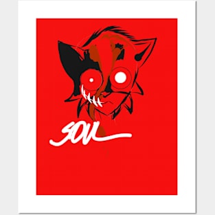 SOUL original design cat Posters and Art